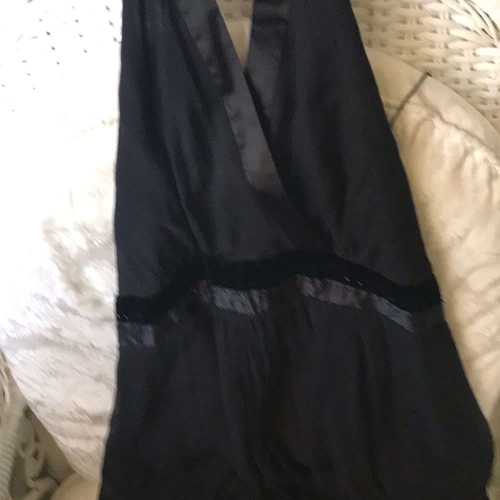 Black halter dress